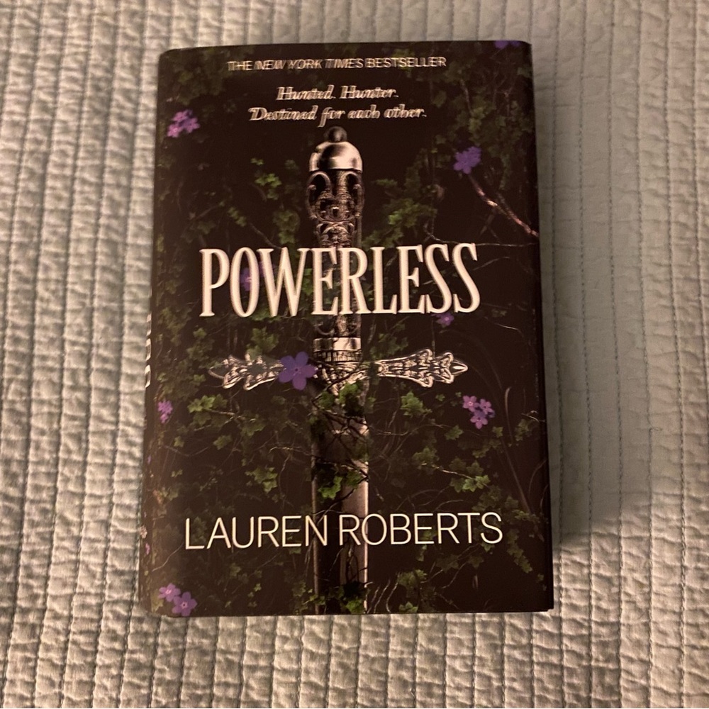 Powerless by Lauren Roberts - Black and Purple Coffee Table Book